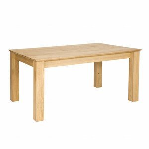 Rozkládací jídelní stůl ST384, s160, masiv - dub (Barva dřeva: Dub medový)