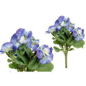 Květina umělá. Maceška, barva modrá KT7190