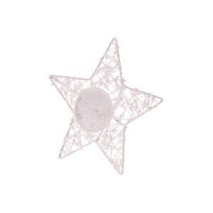 Svícen ve tvaru hvězdy, bílý. LBA017-B, sada 10 ks