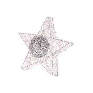 Svícen ve tvaru 3D- hvězdy, bílý. LBA020-B