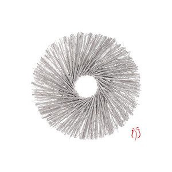 Kruh proutěný, stříbrná barva. PD175