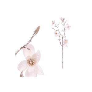 Magnolie, umělá květina, barva bílá. UKK276-WH