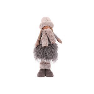 Děvčátko v hnědém kabátě a sukni, stojící. ZM1364