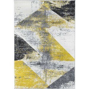 Ayyildiz Hali GmbH Kusový koberec ALORA A1012 Yellow, Žlutá, Vícebarevné (Rozměr: 120 x 170 cm)
