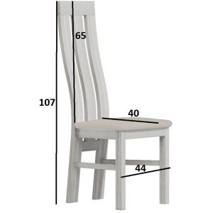 Čalouněná židle SAPIR dub lefkas/Victoria 31