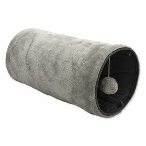 Tunel Magic Cat plyš šustící šedý 50x24cm