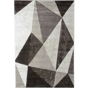 Ayyildiz Hali GmbH Kusový koberec ALORA A1038 Brown, Hnědá, Vícebarevné (Rozměr: 120 x 170 cm)
