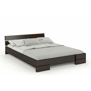Dřevěná postel Sandemo LONG, delší o 20cm, borovice (Rozměr: 200x220 cm, Barva: Palisander)