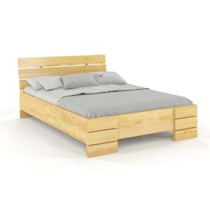 Dřevěná postel Sandemo High & LONG, délší o 20cm, borovice (Rozměr: 120x220 cm, Barva: Přírodní)
