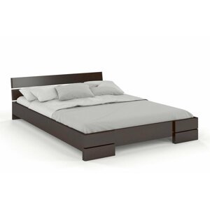 Dřevěná postel Sandemo, buk (Rozměr: 120x200 cm, Barva: Palisander)