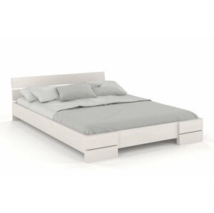 Dřevěná postel Sandemo LONG, delší o 20cm, buk (Rozměr: 200x220 cm, Barva: Bílá)