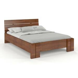 Dřevěná postel Arhus High & LONG, delší o 20cm, buk (Rozměr: 120x220 cm, Barva: Ořech)