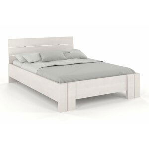 Dřevěná postel Arhus High & LONG, delší o 20cm, buk (Rozměr: 120x220 cm, Barva: Bílá)