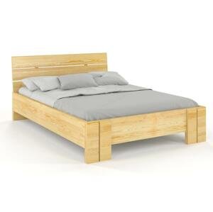 Dřevěná postel Arhus High, borovice (Rozměr: 120x200 cm, Barva: Přírodní)