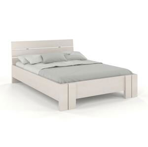 Dřevěná postel Arhus High, borovice (Rozměr: 160x200 cm, Barva: Bílá)