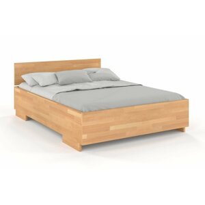 Dřevěná postel Bergman High, buk (Rozměr: 160x200 cm, Barva: Přírodní)