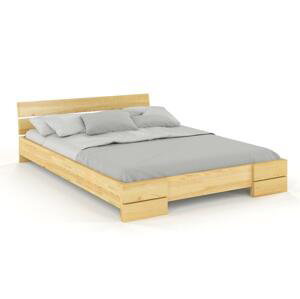 Dřevěná postel Sandemo, borovice (Rozměr: 90x200 cm, Barva: Přírodní)