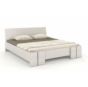 Dřevěná postel s úložným prostorem Skandica VESTRE Maxi&ST, borovice (Barva: Bílá, Rozměr: 140x200 cm)