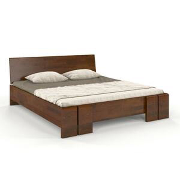 Dřevěná postel s úložným prostorem Skandica VESTRE Maxi&ST, borovice (Barva: Ořech, Rozměr: 180x200 cm)