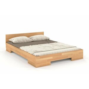 Dřevěná postel Skandica SPECTRUM Niskie, buk (Rozměr: 200x200 cm, Barva: Přírodní)