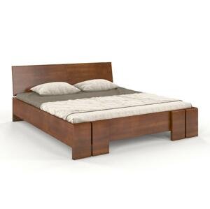 Dřevěná postel Skandica VESTRE Maxi, buk (Rozměr: 200x200 cm, Barva: Ořech)