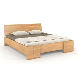 Dřevěná postel Skandica VESTRE Maxi, buk (Rozměr: 200x200 cm, Barva: Přírodní)