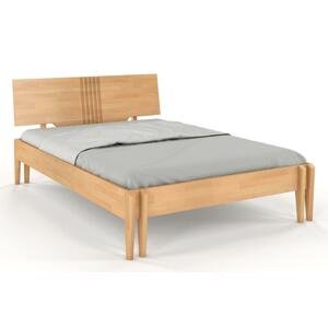 Dřevěná postel POZNAŇ, buk (Rozměr: 120x200 cm, Barva: Přírodní)