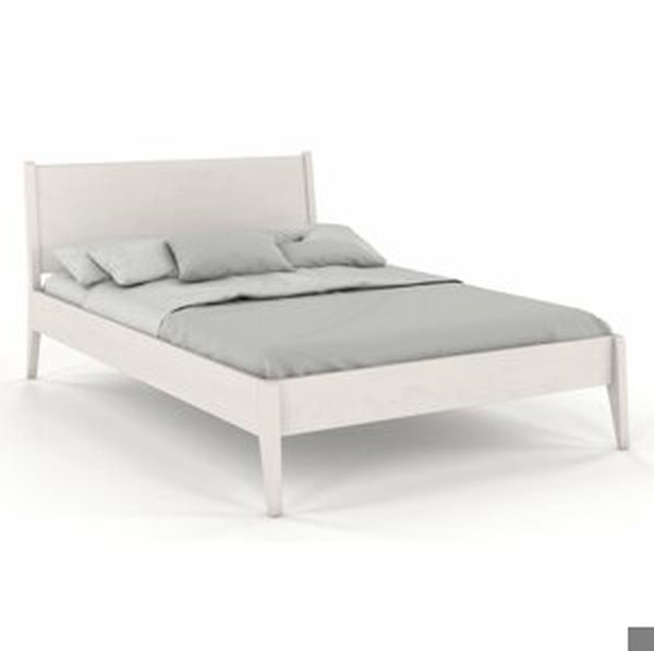 Dřevěná postel Radom, buk (Rozměr: 120x200 cm, Barva: Bílá)