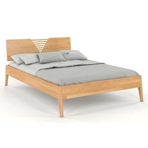 Dřevěná postel WOLOMIN, buk (Rozměr: 120x200 cm, Barva: Přírodní)