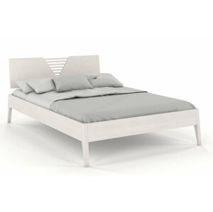 Dřevěná postel WOLOMIN, buk (Rozměr: 120x200 cm, Barva: Bílá)