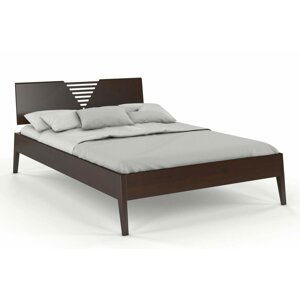 Dřevěná postel WOLOMIN, buk (Rozměr: 140x200 cm, Barva: Palisander)