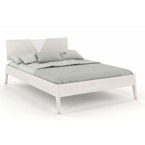 Dřevěná postel WOLOMIN, buk (Rozměr: 160x200 cm, Barva: Bílá)
