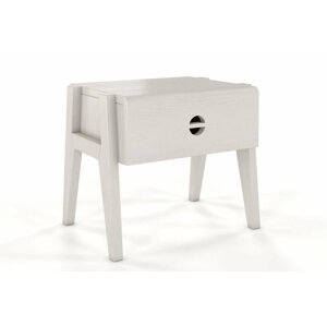 Noční stolek Radom, borovice (Barva: Bílá)