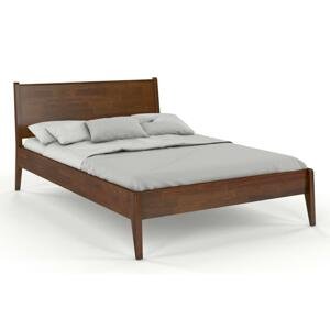 Dřevěná postel RADOM, borovice (Rozměr: 140x200 cm, Barva: Ořech)