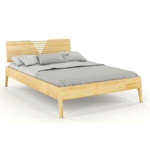 Dřevěná postel WOLOMIN, borovice (Rozměr: 140x200 cm, Barva: Přírodní)