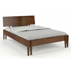 Dřevěná postel POZNAŇ, borovice (Rozměr: 140x200 cm, Barva: Ořech)