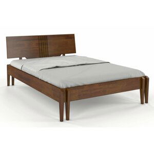 Dřevěná postel POZNAŇ, borovice (Rozměr: 180x200 cm, Barva: Ořech)