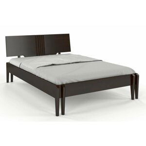 Dřevěná postel POZNAŇ, borovice (Rozměr: 180x200 cm, Barva: Palisander)