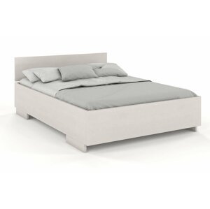 Dřevěná postel Bergman High&Long, delší o 20cm, borovice (Rozměr: 200x220 cm, Barva: Bílá)