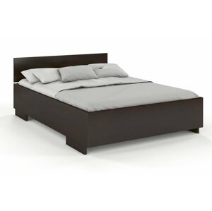 Dřevěná postel Bergman High&Long, delší o 20cm, borovice (Rozměr: 160x220 cm, Barva: Palisander)