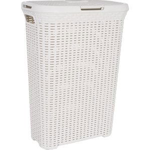 RATTAN STYLE 40L koš na prádlo - krémový