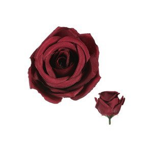 Růže, barva bordó. Květina umělá vazbová. Cena za balení 12 ks KUM3312-BORDEAUX