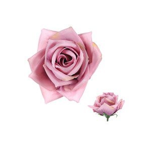 Růže, barva fialová. Květina umělá vazbová. Cena za balení 12 ks KUM3312-LILA