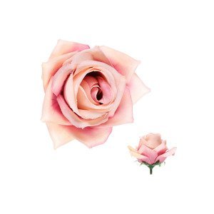 Růže, barva staro-růžová. Květina umělá vazbová. Cena za balení 12 kusů KUM3312-OLDPINK, sada 6 ks
