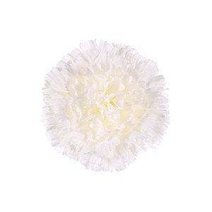Karafiát, barva bílá. Květina umělá vazbová. Cena za balení 12 ks KUM3420-WH