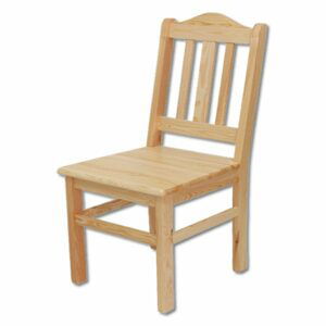 Dřevěná jídelní židle KT101, borovice (Barva dřeva: Šedá)