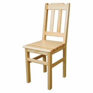 Dřevěná jídelní židle KT103, borovice (Barva dřeva: Přírodní (lakovaná))