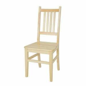 Dřevěná jídelní židle KT108, borovice (Barva dřeva: Olše)