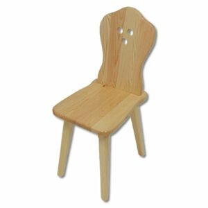 Dřevěná jídelní židle KT110, borovice (Barva dřeva: Dub)