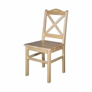 Dřevěná jídelní židle KT113, borovice (Barva dřeva: Dub)